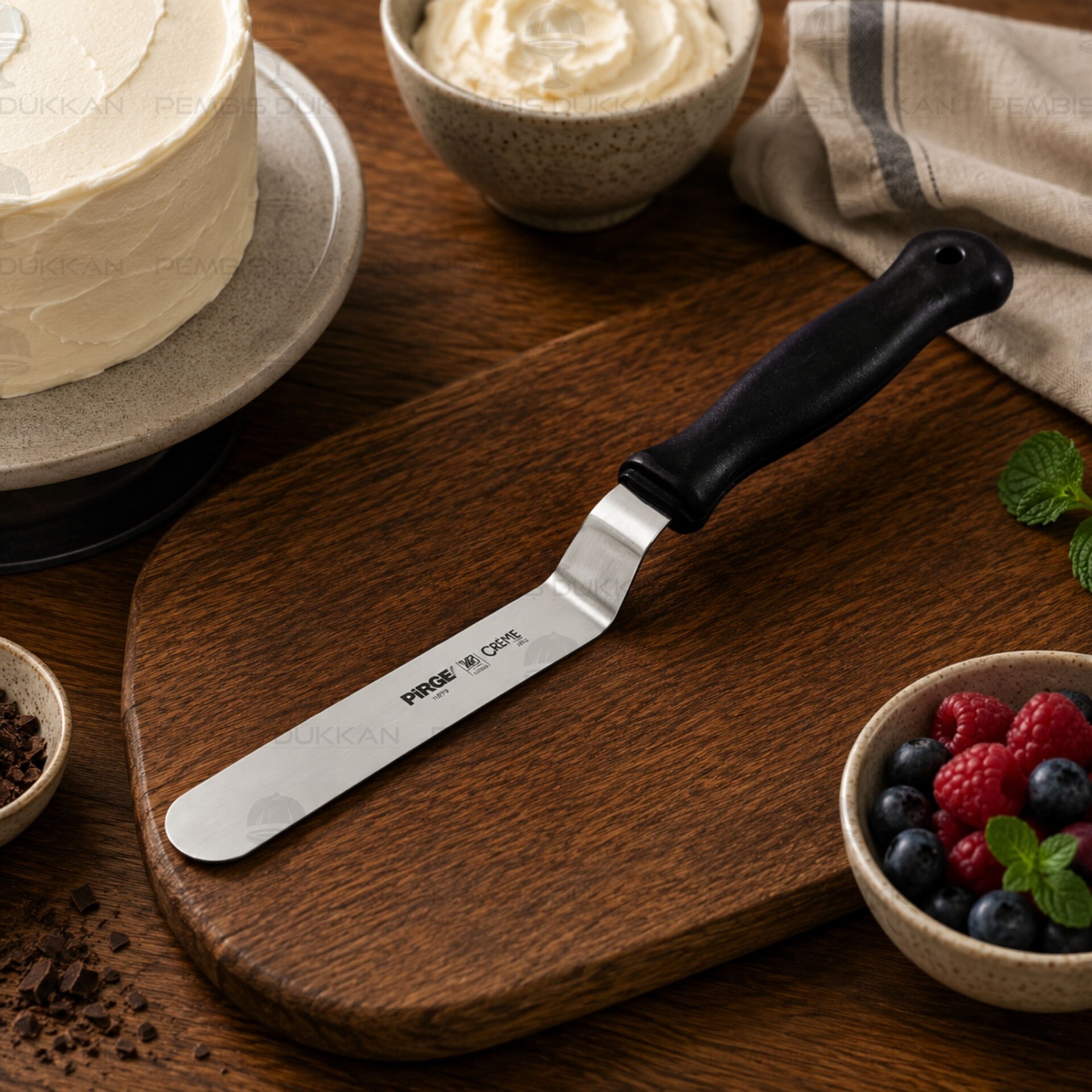 Pirge Creme Pasta Paleti Mini Kıvrık 12cm - 62712
