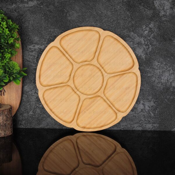 ARW 28 CM BAMBU PAPATYA DÖNER ÇEREZLİK 0933