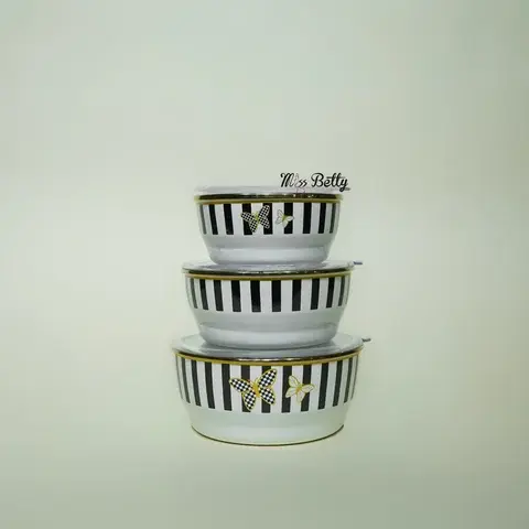 PAPİLLON 3LÜ EMAYE SAKLAMA KABI