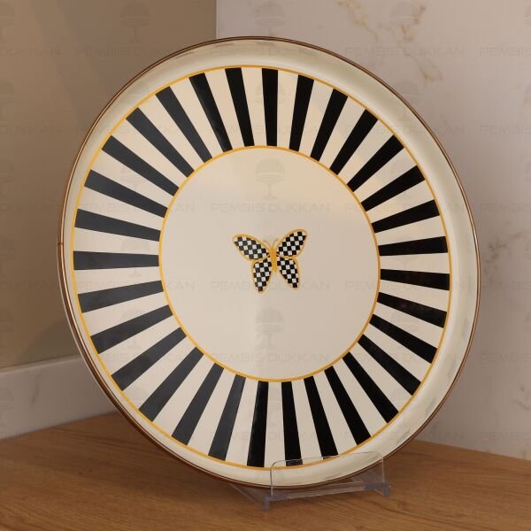 Papillon Emaye Sunum Tepsisi 32 cm