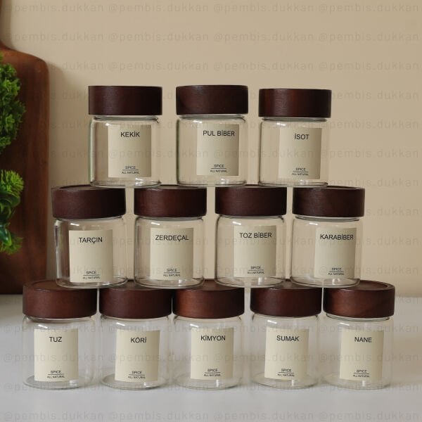 12Lİ 200 ML AKASYA KAPAKLI STROKKA BAHARATLIK 70911