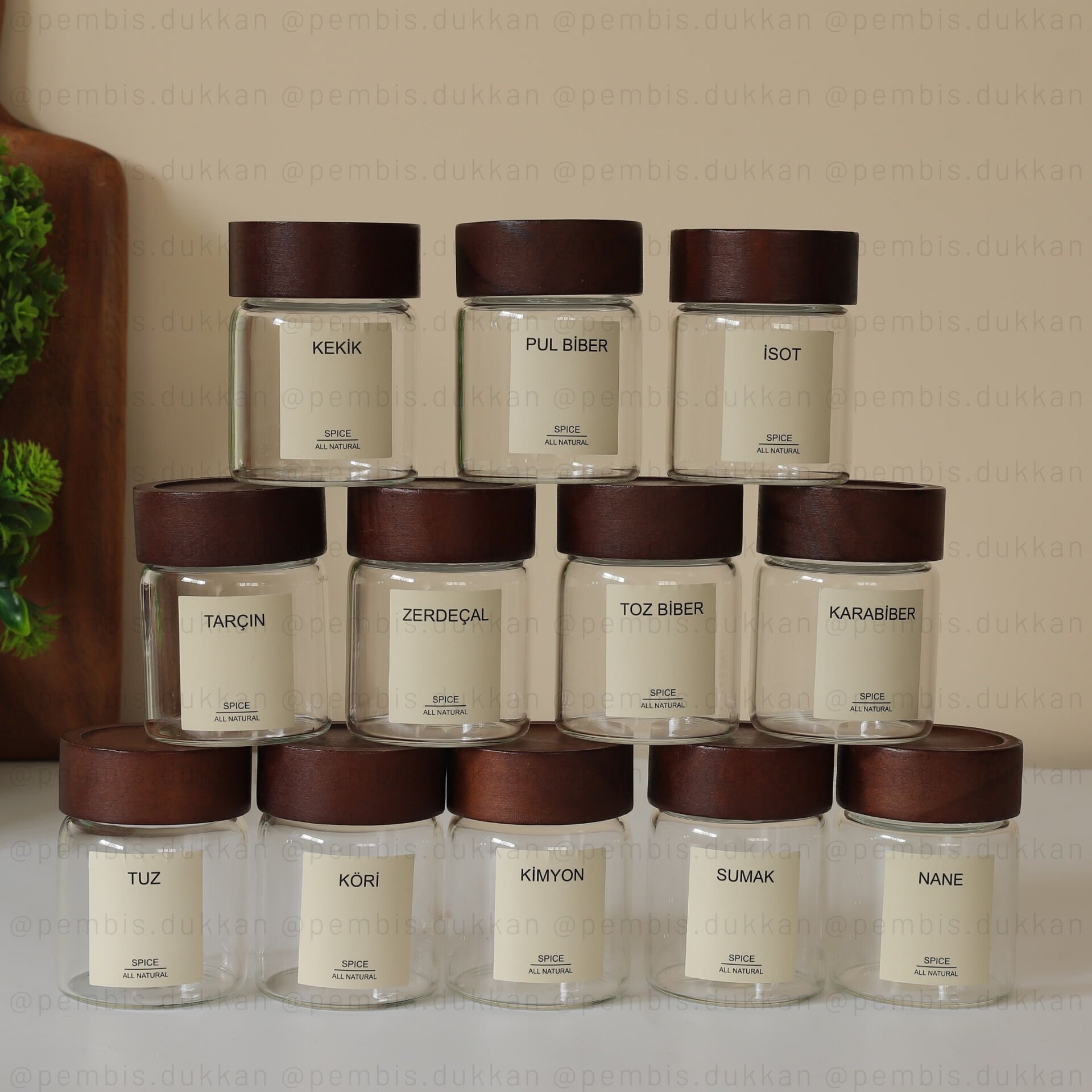 12Lİ 200 ML AKASYA KAPAKLI STROKKA BAHARATLIK 70911