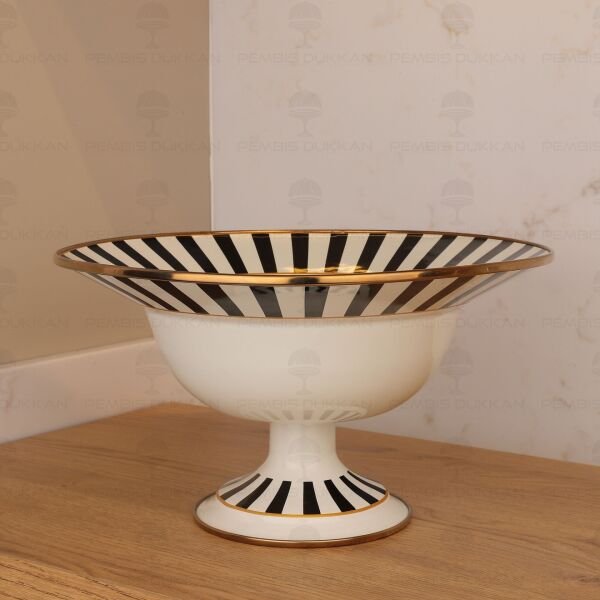 Papillon Emaye Ayaklı Meyvelik 30 cm