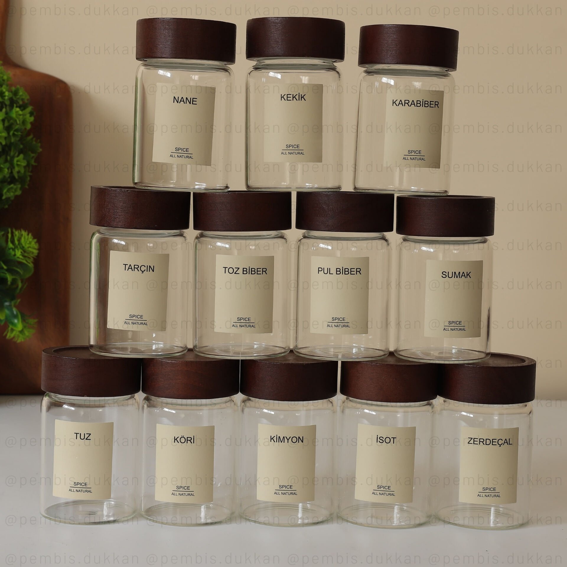12Lİ 240 ML AKASYA KAPAKLI STROKKA BAHARATLIK 70912