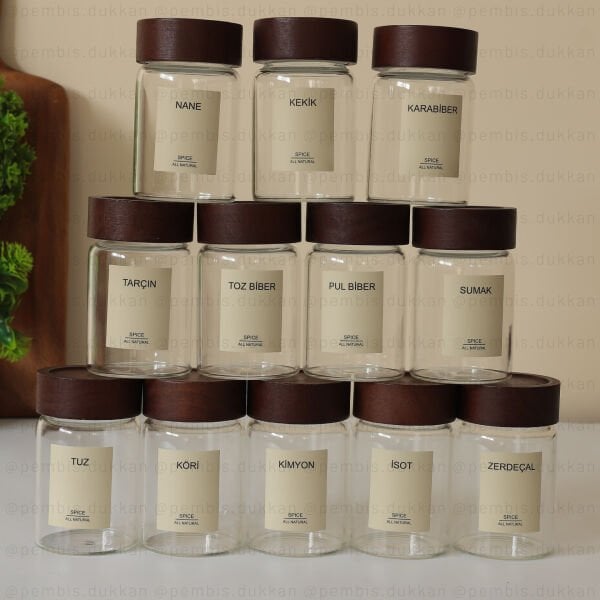 12Lİ 240 ML AKASYA KAPAKLI STROKKA BAHARATLIK 70912