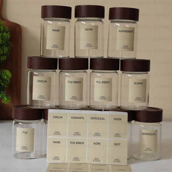 12Lİ 240 ML AKASYA KAPAKLI STROKKA BAHARATLIK 70912