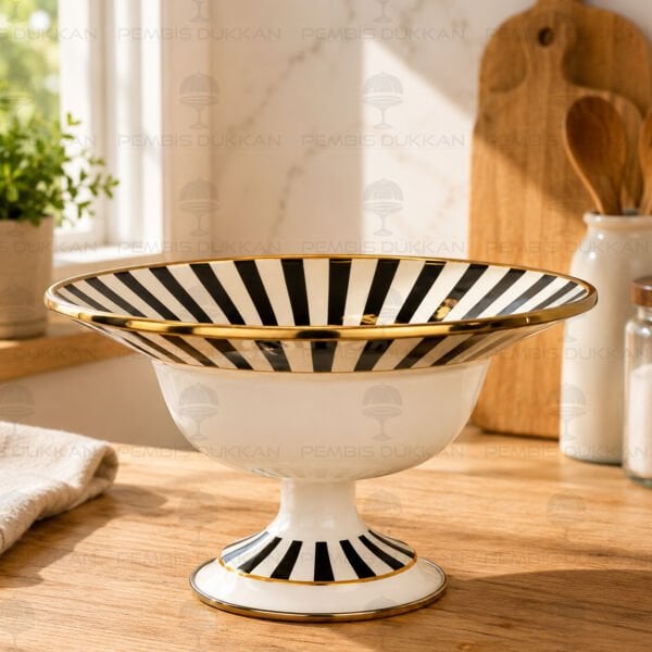 PAPİLLON EMAYE 30CM AYAKLI MEYVELİK