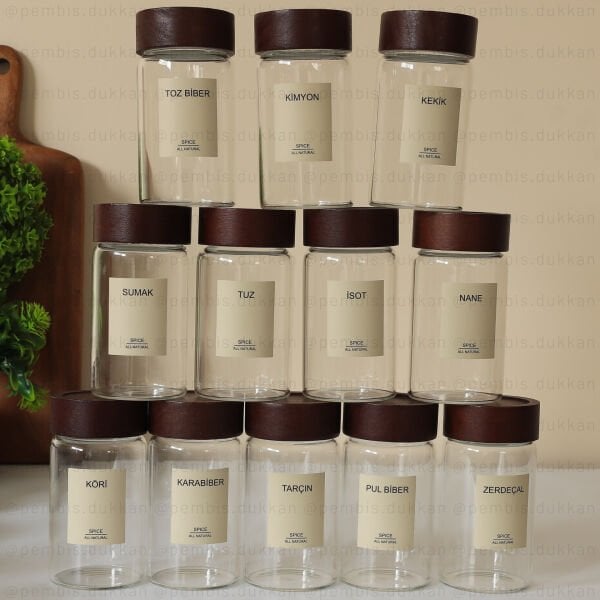 12Lİ 300 ML AKASYA KAPAKLI STROKKA BAHARATLIK 70913