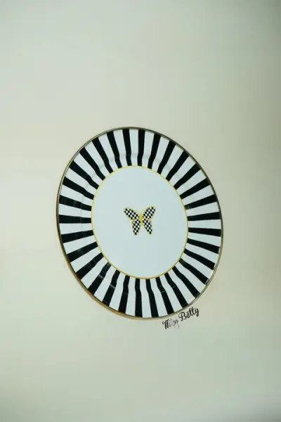 PAPİLLON EMAYE 30CM 2Lİ SERVİS TABAĞI