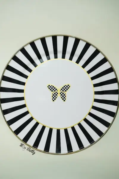 PAPİLLON EMAYE 30CM 2Lİ SERVİS TABAĞI