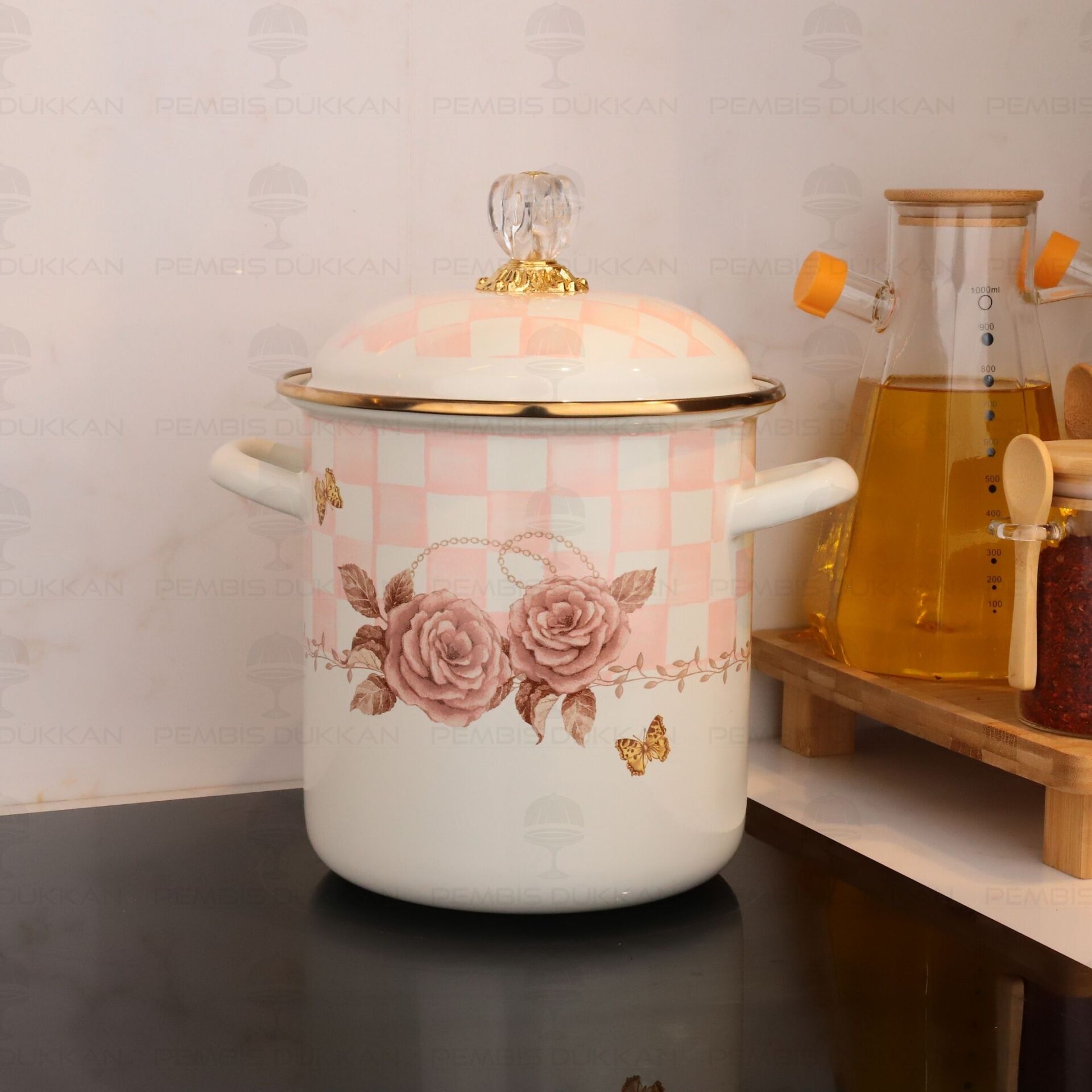 ROSADORA EMAYE 16CM KUŞKONMAZ BAKRAÇ