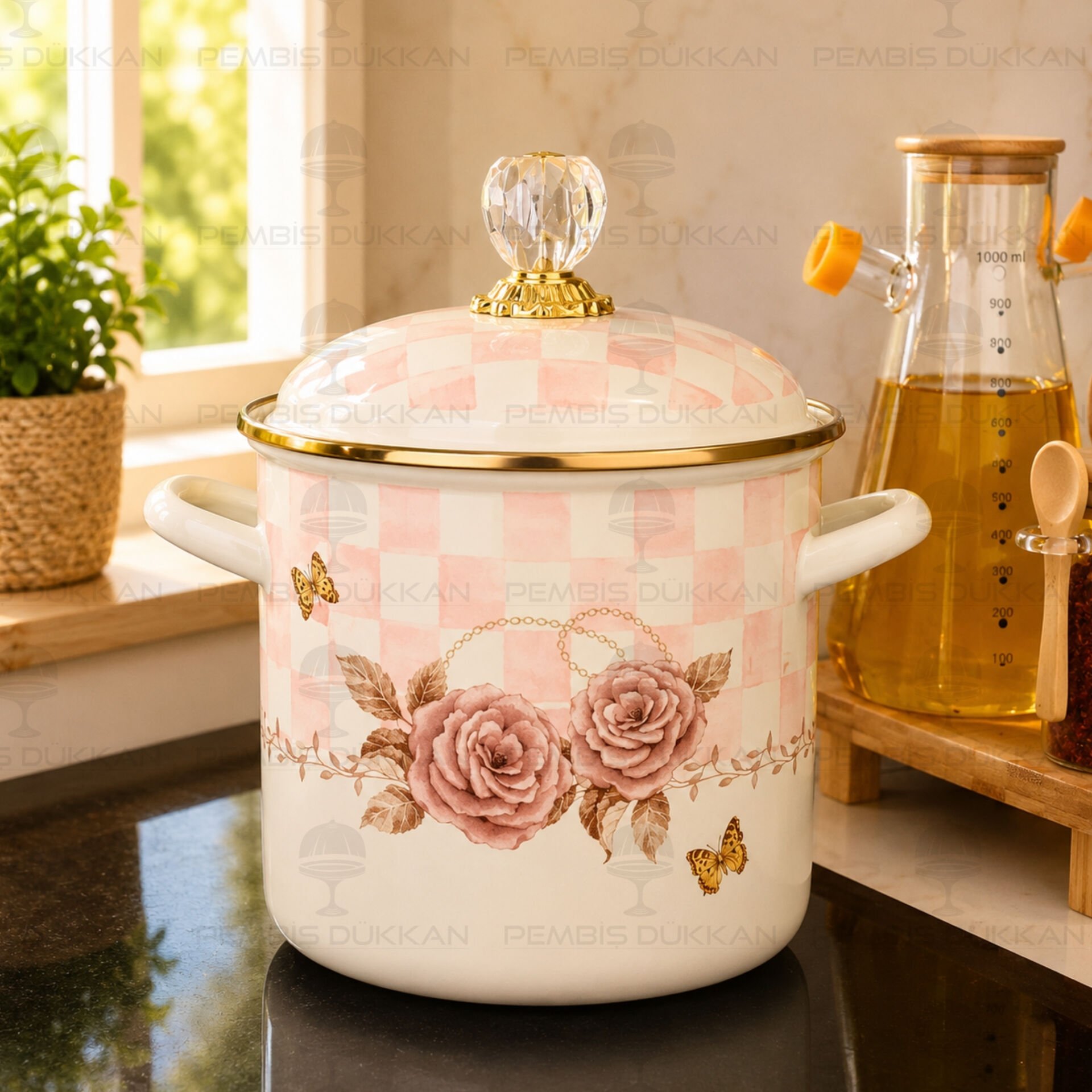 Rosadora Emaye 16cm Kuşkonmaz Bakraç