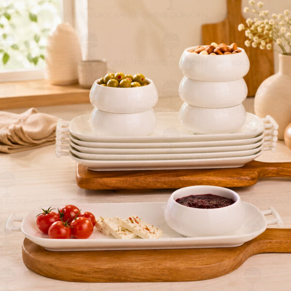 6 Kişilik Bireysel Perla Küçük Servis Kombin Set No2