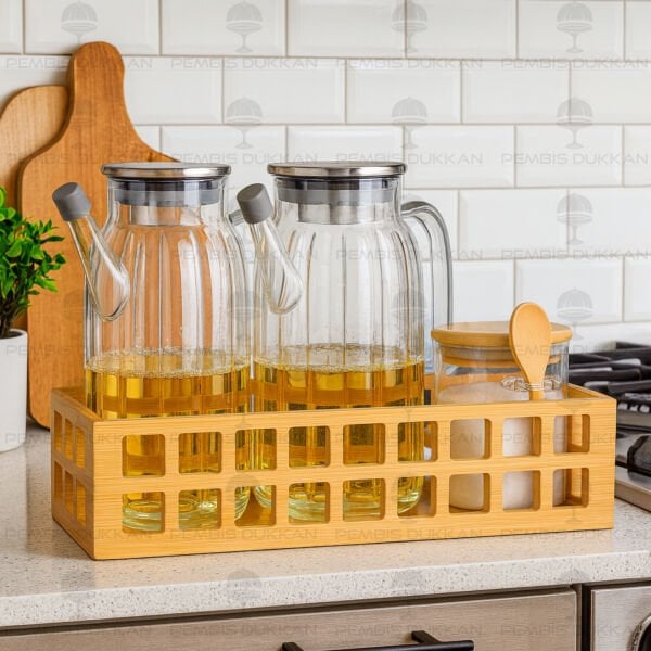 3LÜ KAFES KASALI, OCAK YANI YAĞDANLIK KOMBİN SET (GLA01 + 1347)