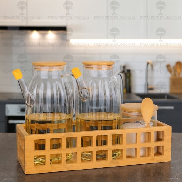 3LÜ KAFES KASALI, OCAK YANI YAĞDANLIK KOMBİN SET (GLA02 + 0109)