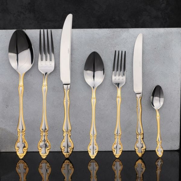NEHİR ADRİANA 84 PARÇA GOLD ÇKB SET