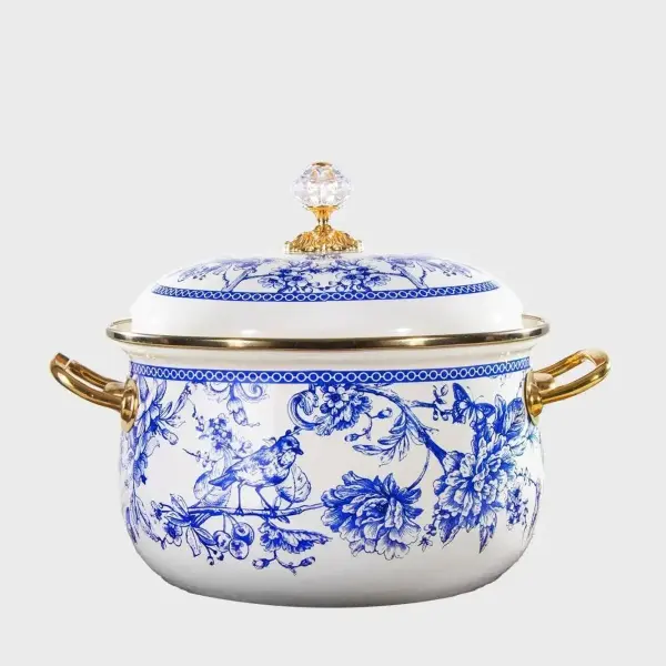 BLUE LİFE 20CM EMAYE DERİN TENCERE
