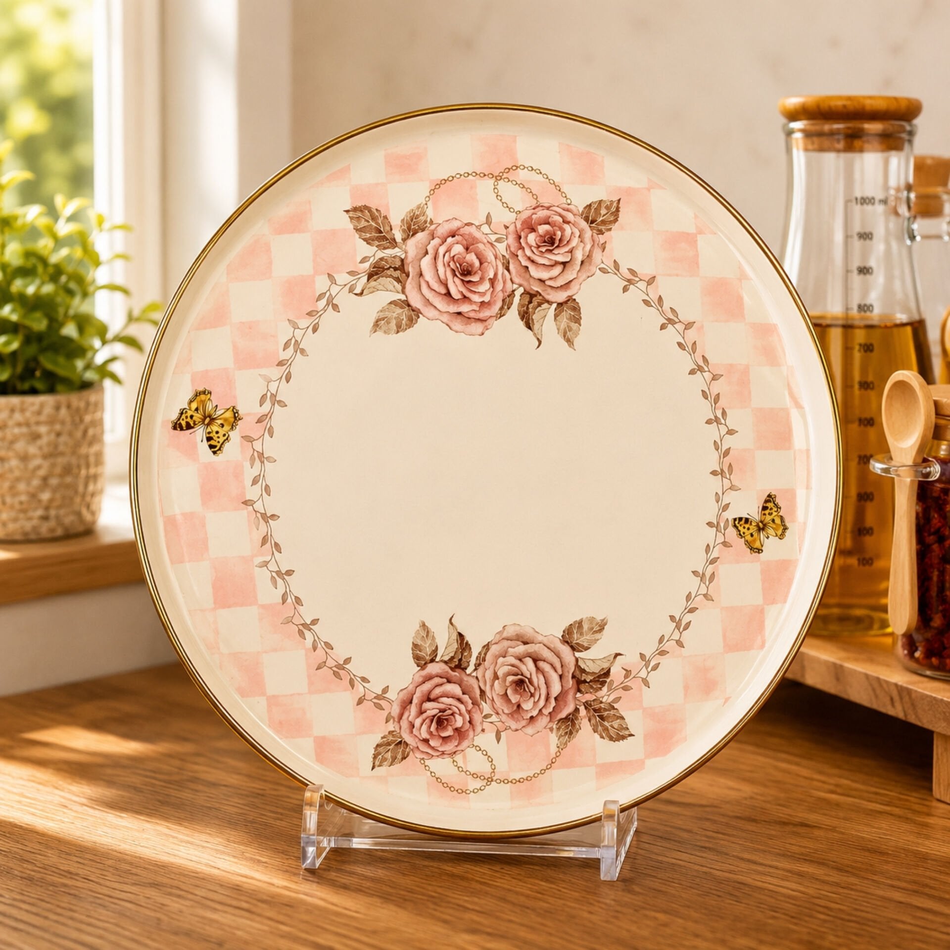 Rosadora Emaye Sunum Tepsisi 32 cm