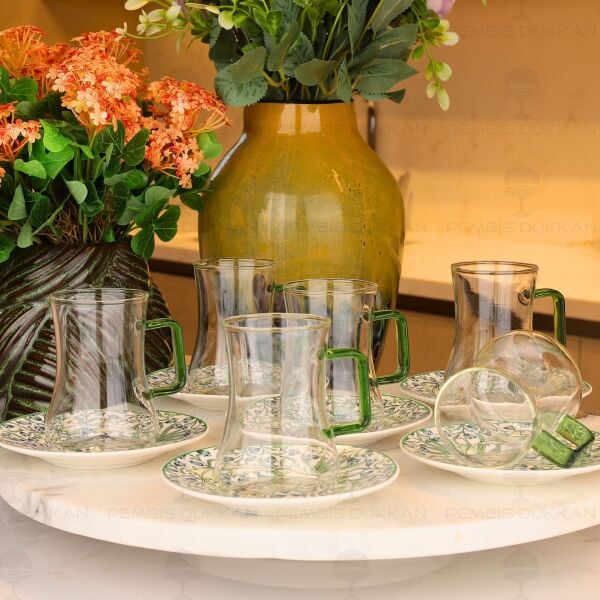 LUNARİA 6 KİŞİLİK 12 PARÇA ÇAY BARDAK TAKIMI