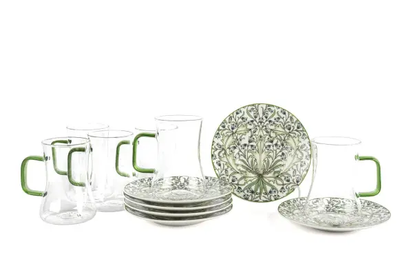 LUNARİA 6 KİŞİLİK 12 PARÇA ÇAY BARDAK TAKIMI