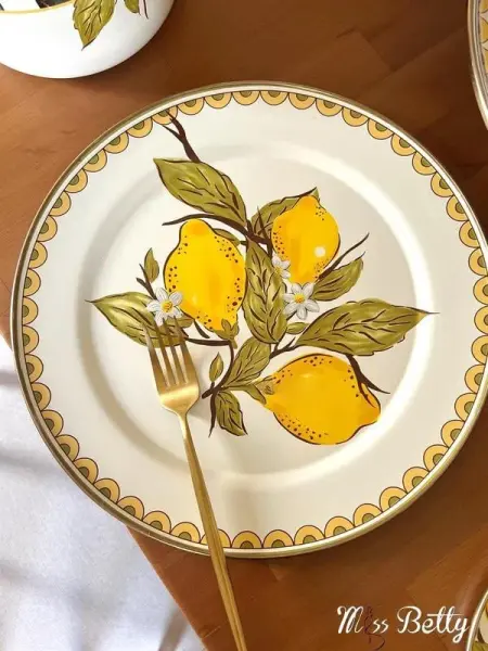 Linda Emaye 30 cm 2li Servis Tabağı