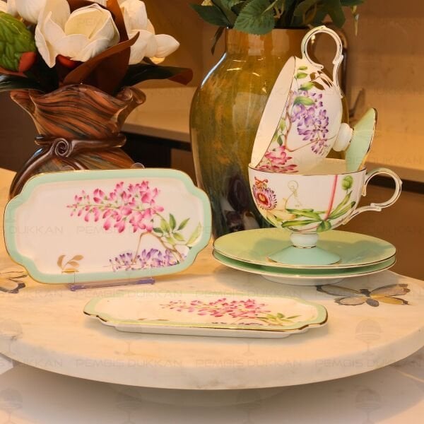 HAPPİLY 6 PARÇA 2 KİŞİLİK ÇAY FİNCAN TAKIMI