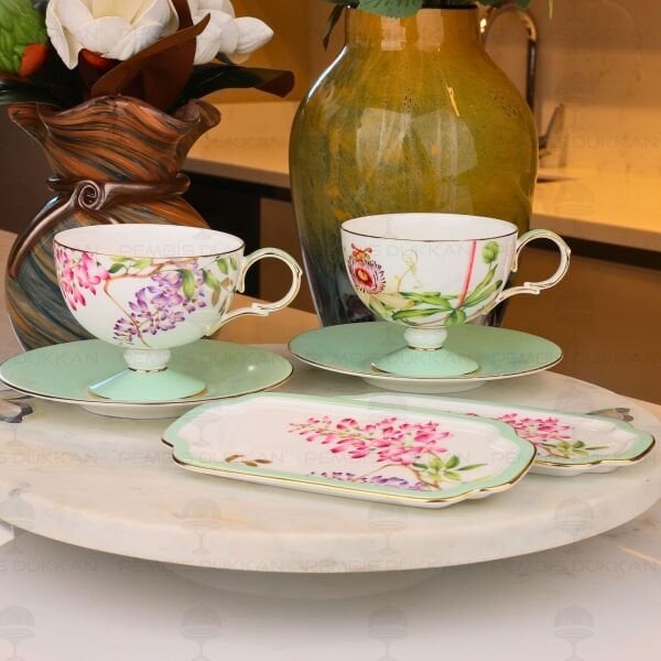 HAPPİLY 6 PARÇA 2 KİŞİLİK ÇAY FİNCAN TAKIMI