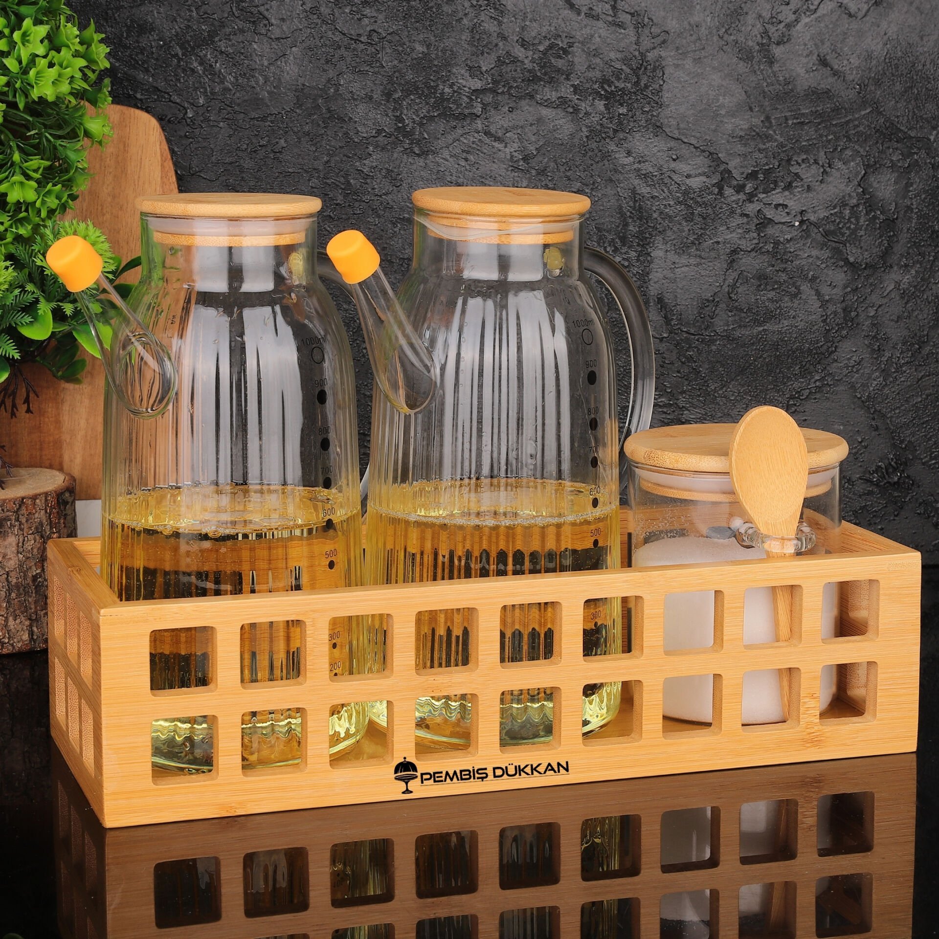 3LÜ KAFES KASALI, OCAK YANI YAĞDANLIK KOMBİN SET (GLA04 + 0109)