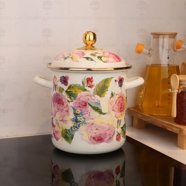 Rose Deluxe Emaye 16 cm Kuşkonmaz Bakraç