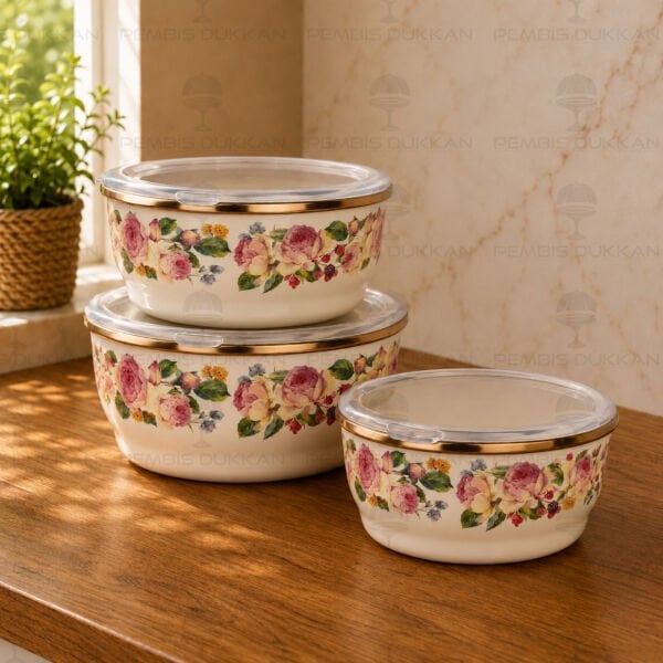 ROSE DELUXE 3LÜ EMAYE SAKLAMA KABI