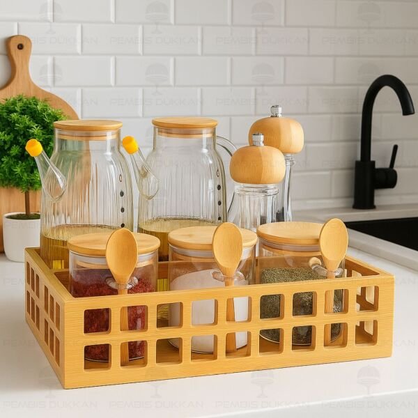 7Lİ ÇİFT KAFES KASALI, OCAK YANI YAĞDANLIK KOMBİN SET NO2