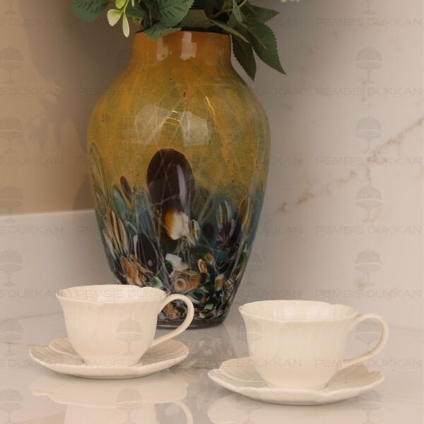 GÜLLÜ 2 KİŞİLİK FİNCAN TAKIMI