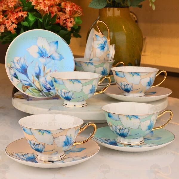 PANSY 6 KİŞİLİK ÇAY FİNCAN TAKIMI