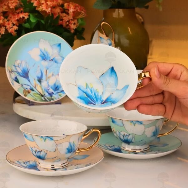 PANSY 6 KİŞİLİK ÇAY FİNCAN TAKIMI