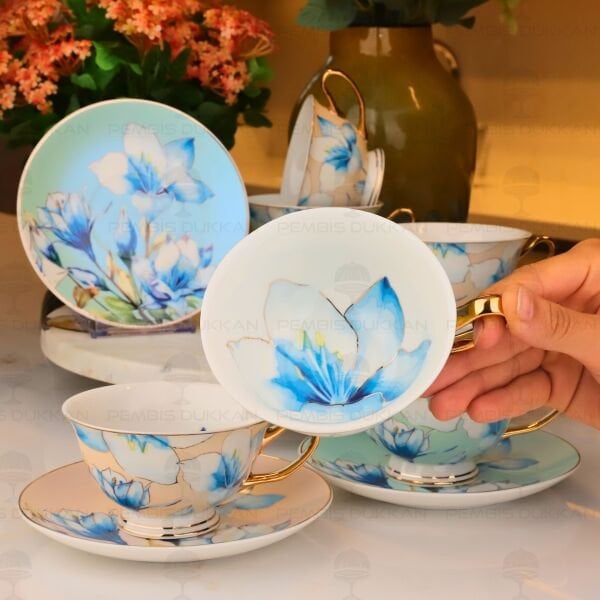 PANSY 6 KİŞİLİK ÇAY FİNCAN TAKIMI