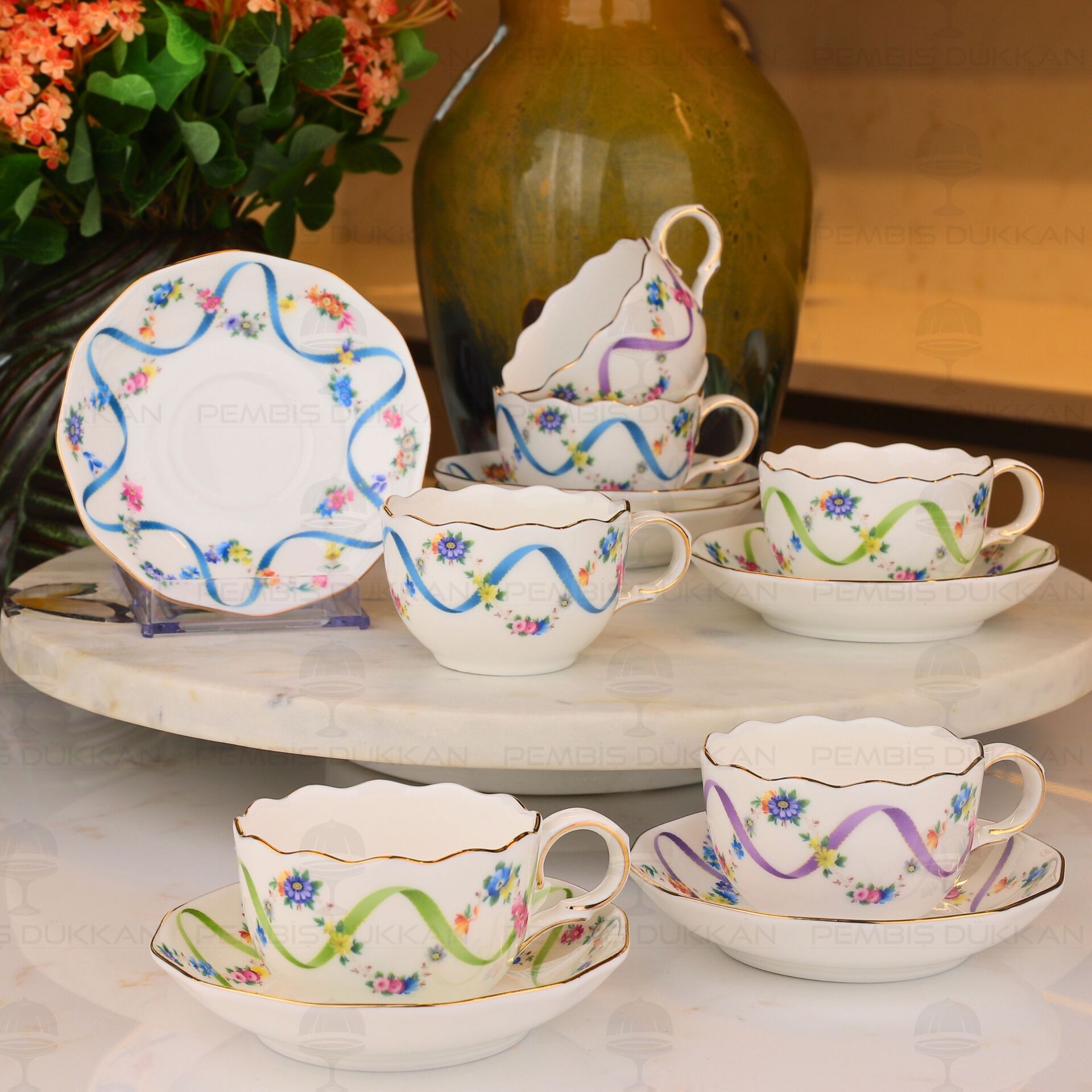 ROMANTİC CHARM 6 KİŞİLİK KAHVE FİNCAN TAKIMI