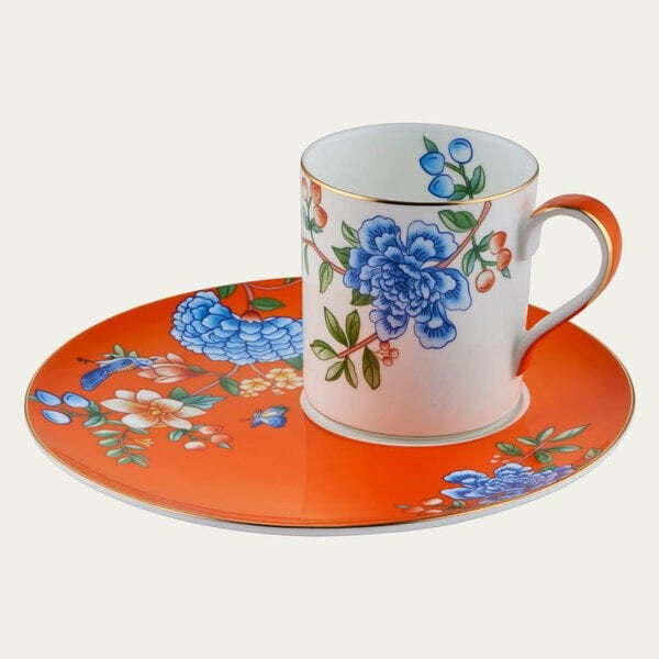 TURUNCU 2 KİŞİLİK ÇAY FİNCAN TAKIMI (YNS 019)