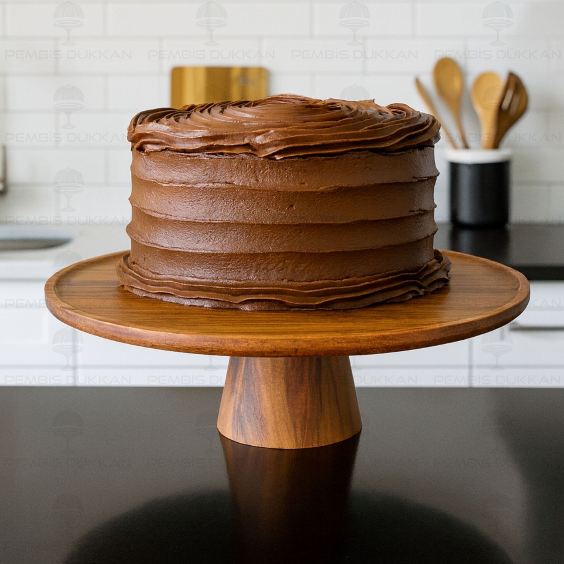 AKASYA 30CM LİDEA AYAKLI SUNUM & KEK, PASTA STANDI (8B59)