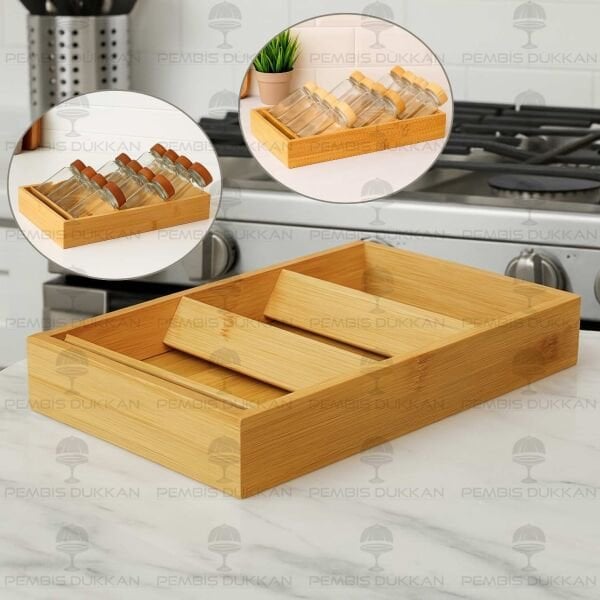 ÇEKMECE İÇİ STANDLI, 12Lİ BOHEM AKASYA KAPAKLI BAHARATLIK SET (1455)