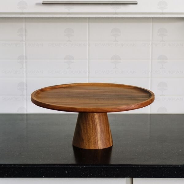 AKASYA 28CM LİDEA AYAKLI SUNUM & KEK, PASTA STANDI (8B57)