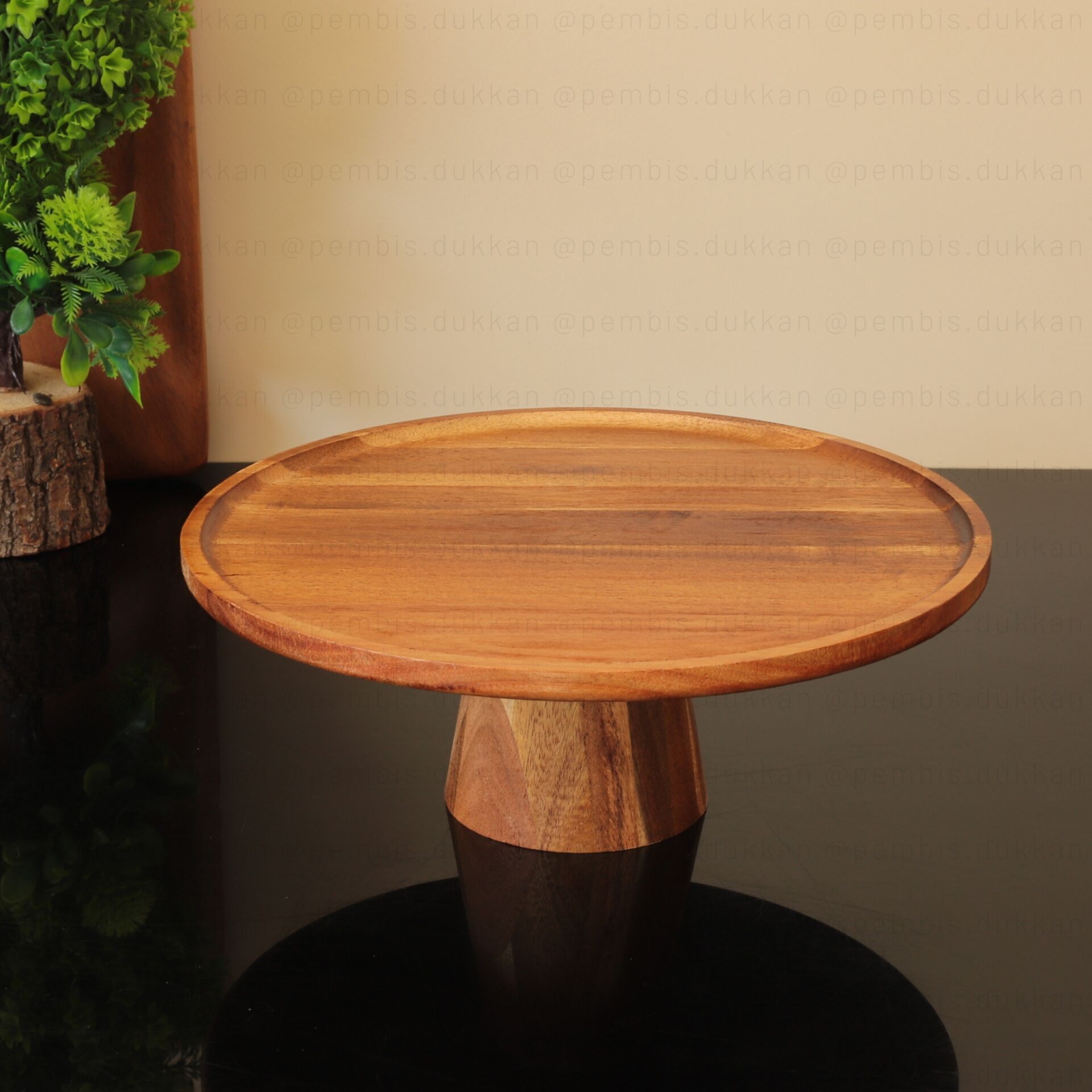 28 CM LIDEA AKASYA AYAKLI SUNUMLUK (8B57)