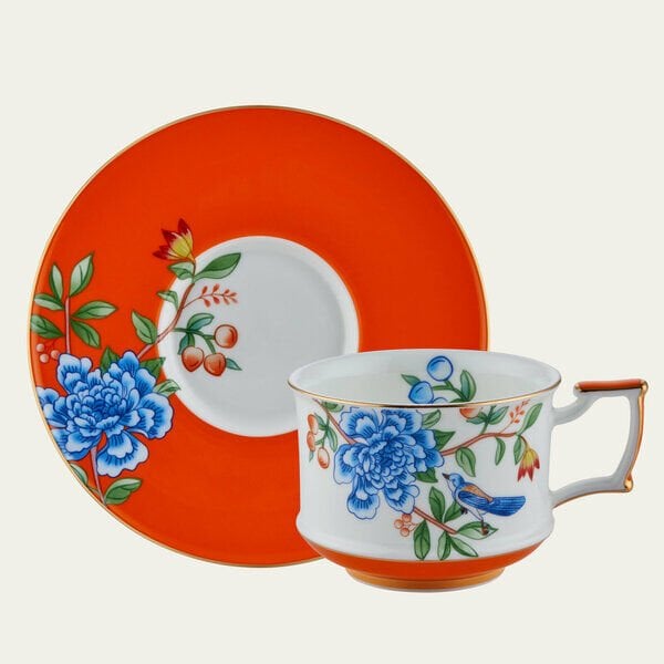 TURUNCU 2 KİŞİLİK ÇAY FİNCAN TAKIMI (YNS 018)