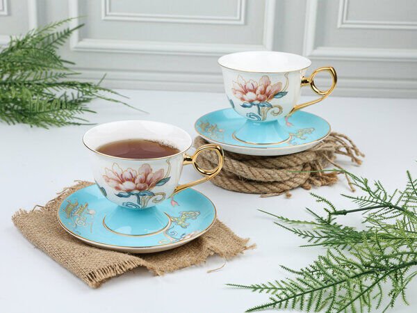 ROSETTA 2 KİŞİLİK ÇAY FİNCAN TAKIMI