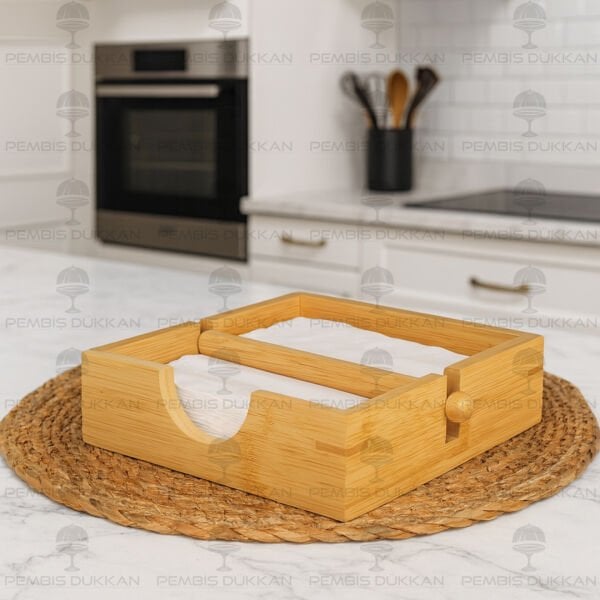 BAMBU ÜSTTEN TUTACAKLI KARE PEÇETELİK (735)