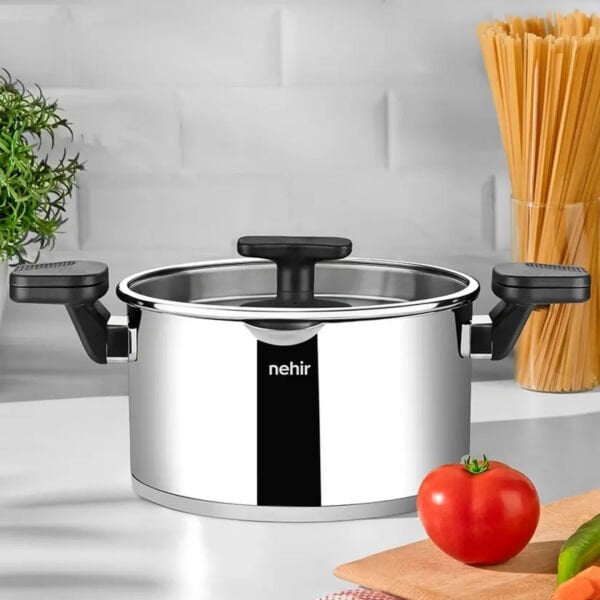 ROMA 24 CM PASLANMAZ ÇELİK SÜZGEÇ KAPAKLI