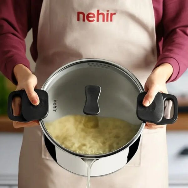 ROMA 24 CM PASLANMAZ ÇELİK SÜZGEÇ KAPAKLI