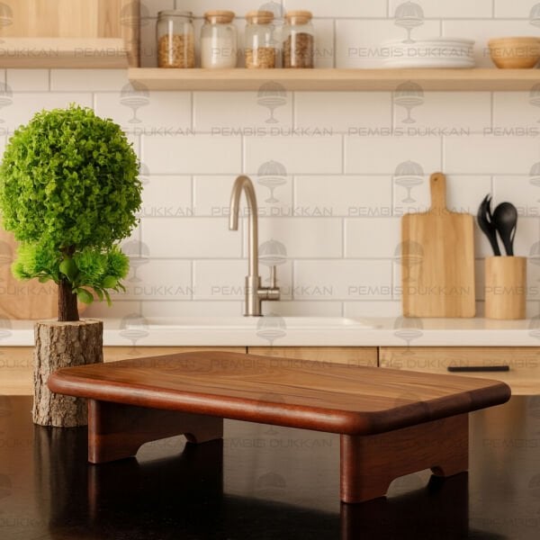 AKASYA DİKDÖRTGEN AYAKLI SOHO KESİM PANO & STAND (7B183)