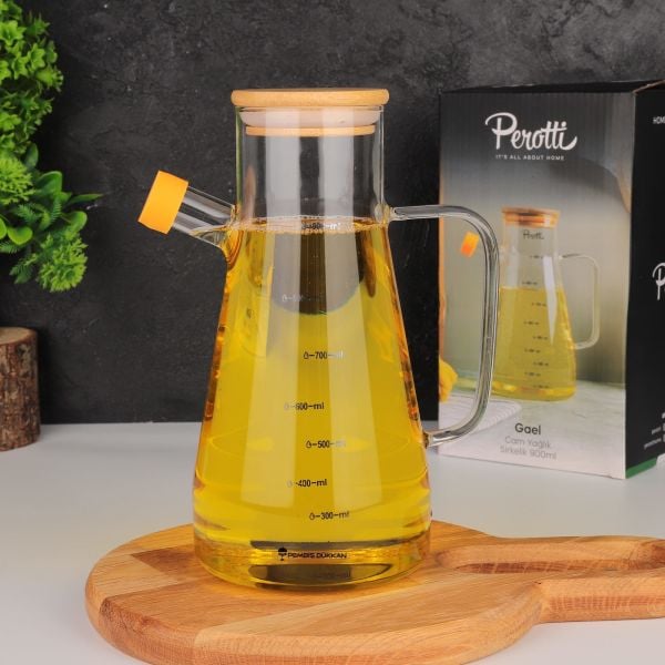 1 ADET BAMBU KAPAKLI PAÇİ YAĞDANLIK (10590)
