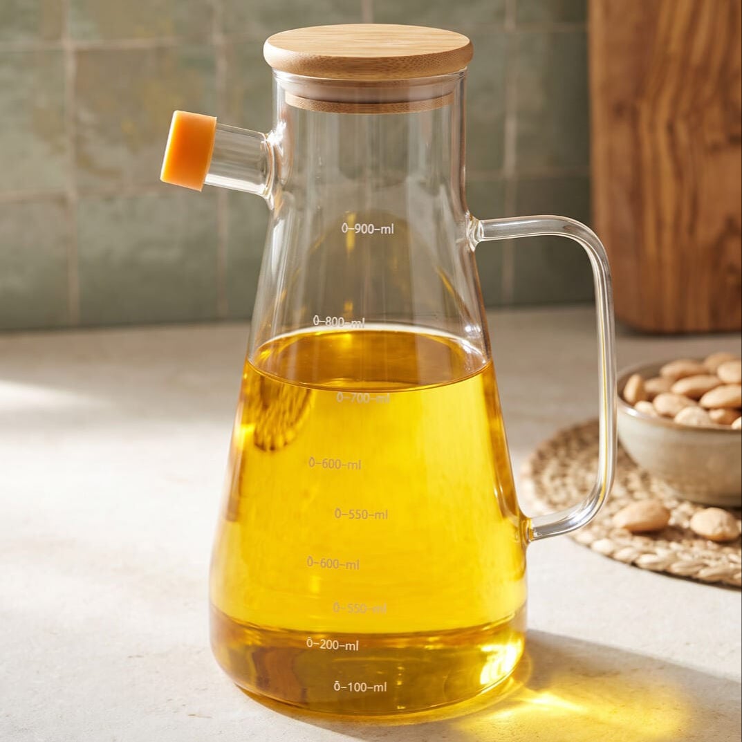 Serenit Bambu Kapaklı 900ml Yağdanlık (1113)