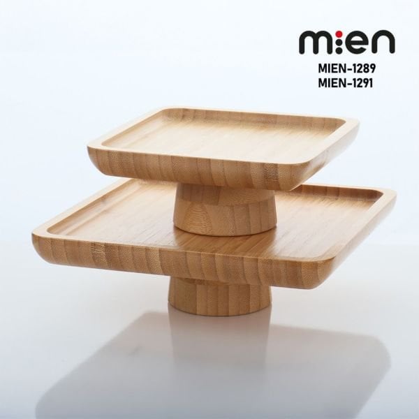 15 CM BAMBU KARE AYAKLI SUNUMLUK MİEN-1289